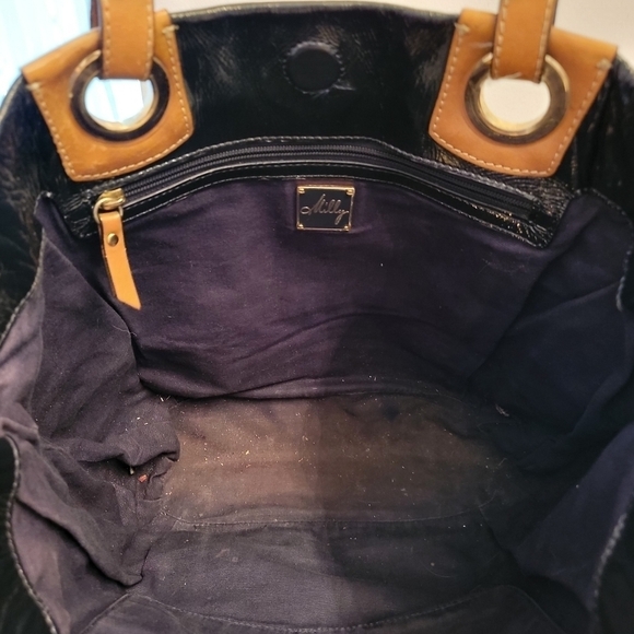 Milly Black Patent Leather Tote Bag - Picture 4 of 5